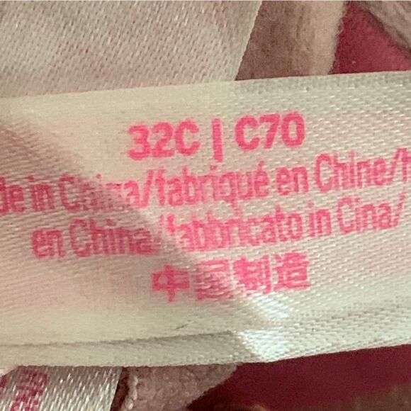 Victoria’s Secret PINK Date Push Up Bra Mauve Pink Lace size 32C - Picture 7 of 9